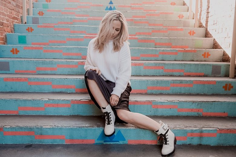 Street style white combat boots, Combat Boots Outfit