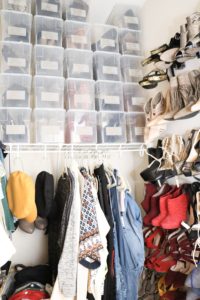 Spring Cleaning Simplified by popular Nashville lifestyle blog, Nashville Wifestyles: image of an organized closet. 