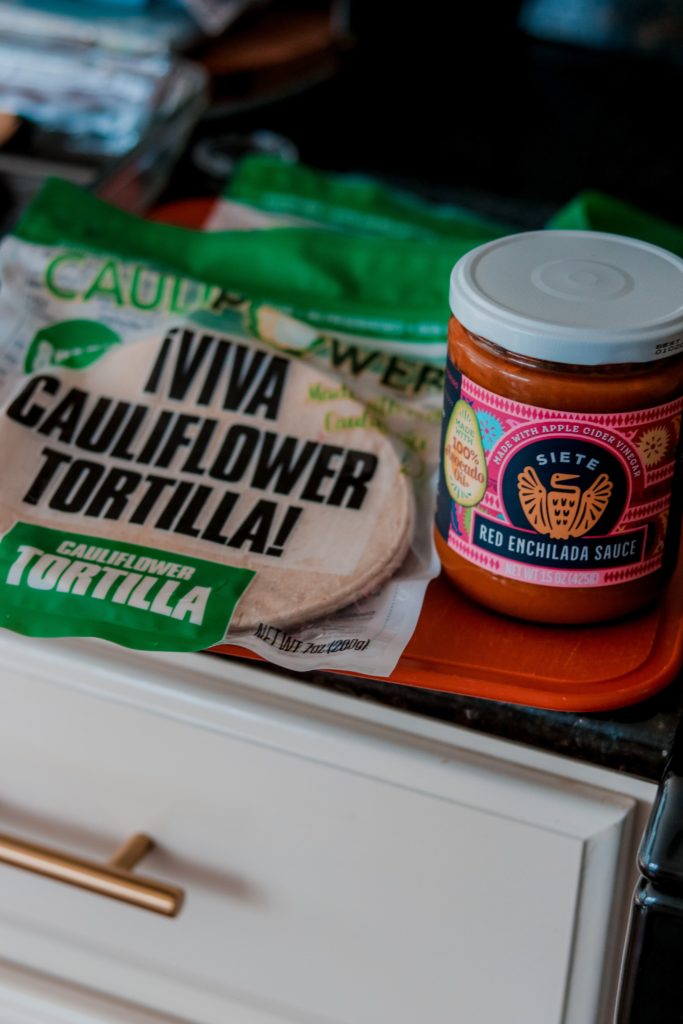 Healthy Beef Enchiladas by popular Nashville lifestyle blog, Nashville Wifestyles: image of some Viva cauliflower tortillas. 