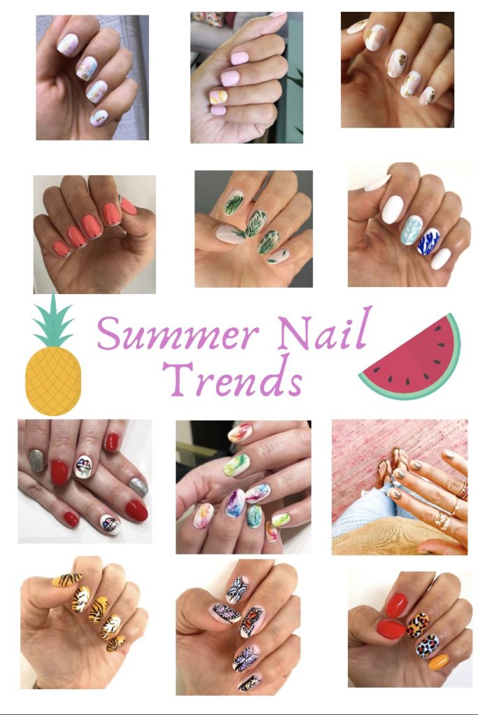 Bright Summer Nails by popular Nashville beauty blog, Nashville Wifestyles: image of summer nail designs. 