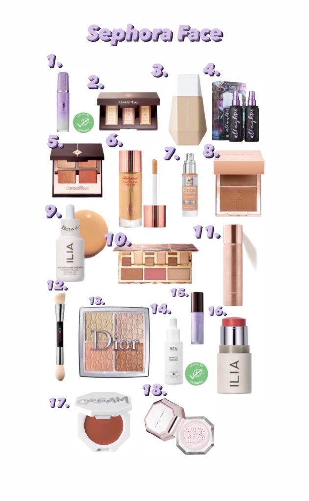 Sephora Spring Sale by popular Nashville beauty blog, Nashville Wifestyles: collage image of Sephora makeup products. 