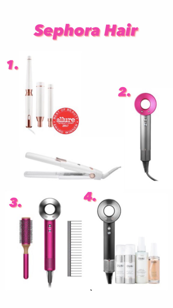 Sephora Spring Sale by popular Nashville beauty blog, Nashville Wifestyles: collage image of Sephora hair tools. 