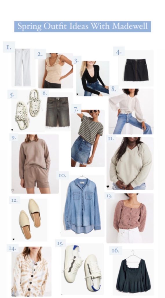 LTK Spring Sale by popular Nashville life and style blog, Nashville Wifestyles: collage image of Madewell clothing. 
