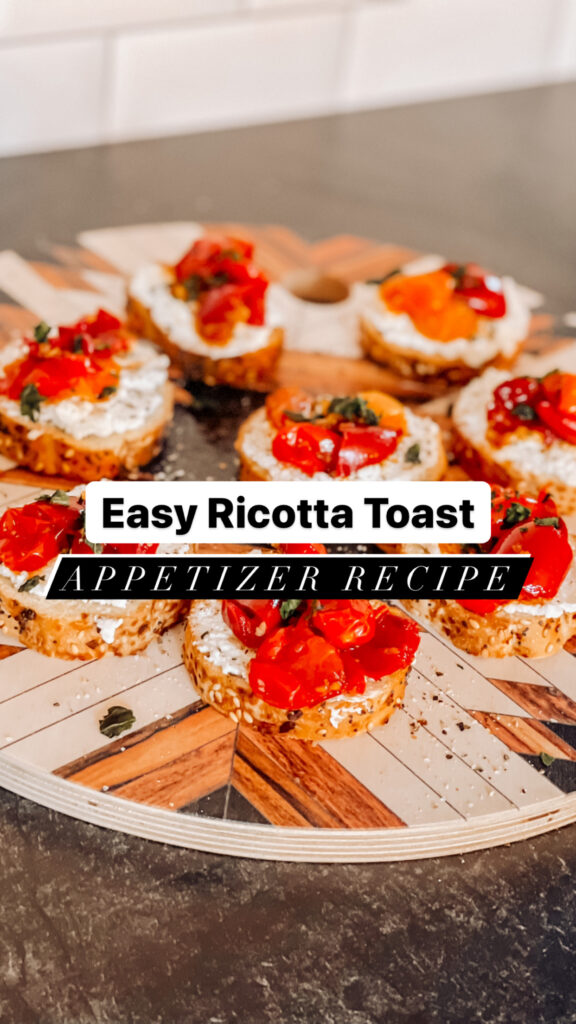 Top Nashville Lifestyle blogger, Nashville Wifestyles shares her delicious Easy Ricotta Toast Appetizer Recipe! Click here to check it out!