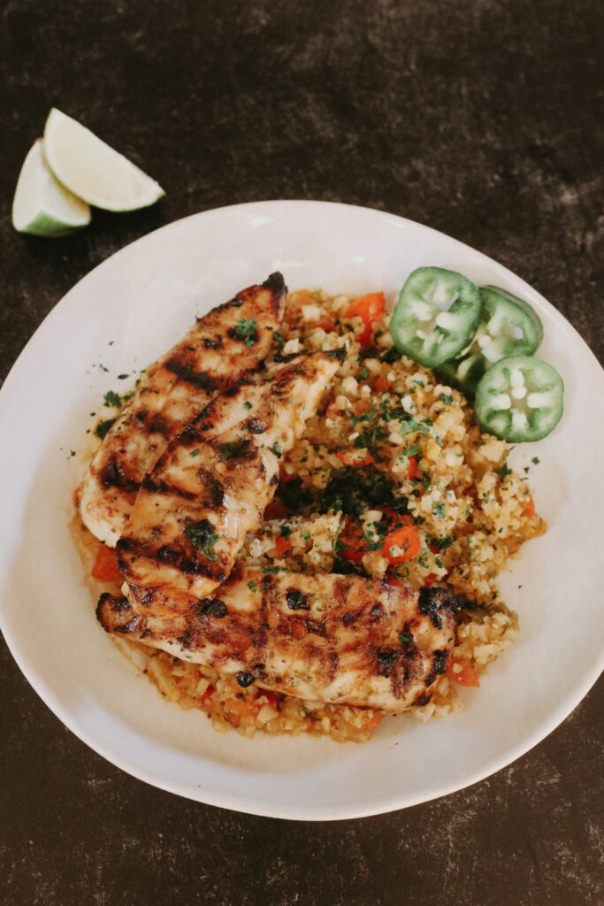 Top Nashville Lifestyle blogger, Nashville Wifestyles shares her Easy Dinner Recipe Idea - Cilantro Lime Chicken + Mexican Cauliflower Rice!
