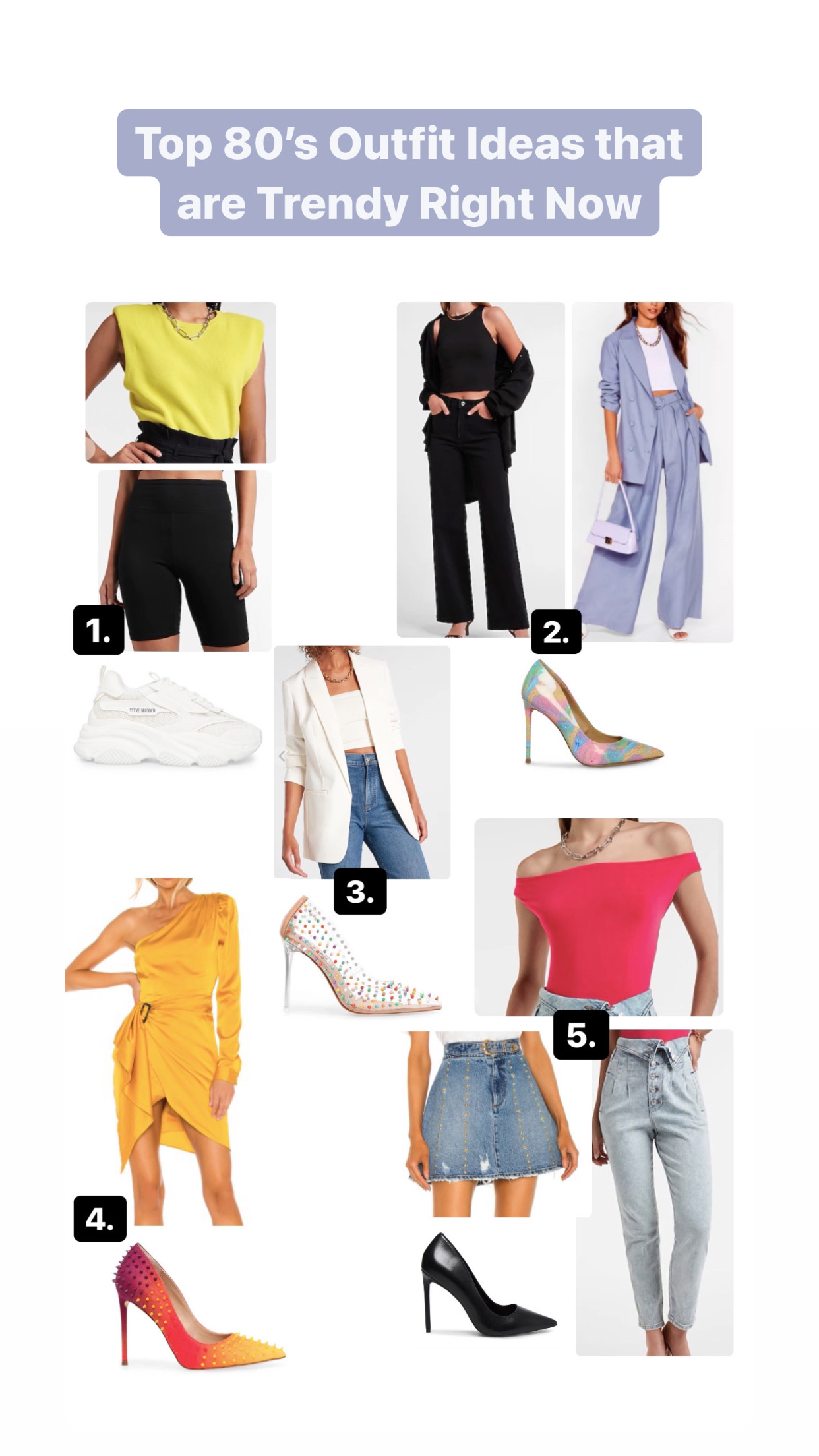 Top Nashville Lifestyle blogger, Nashville Wifestyles shares her Top 80's Outfit Ideas that are Trendy Right Now! Click here to see more!