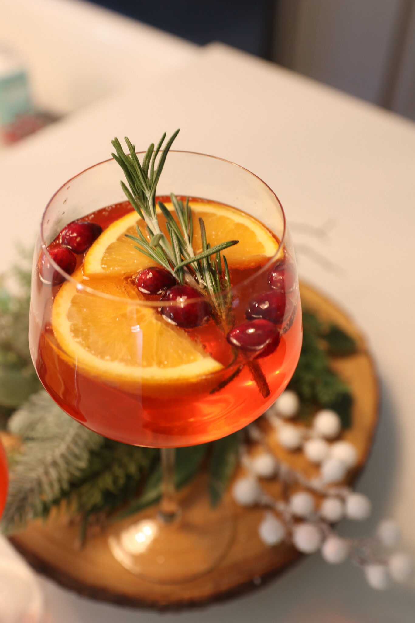 Holiday Cocktail: Cranberry Aperol Spritz Recipe