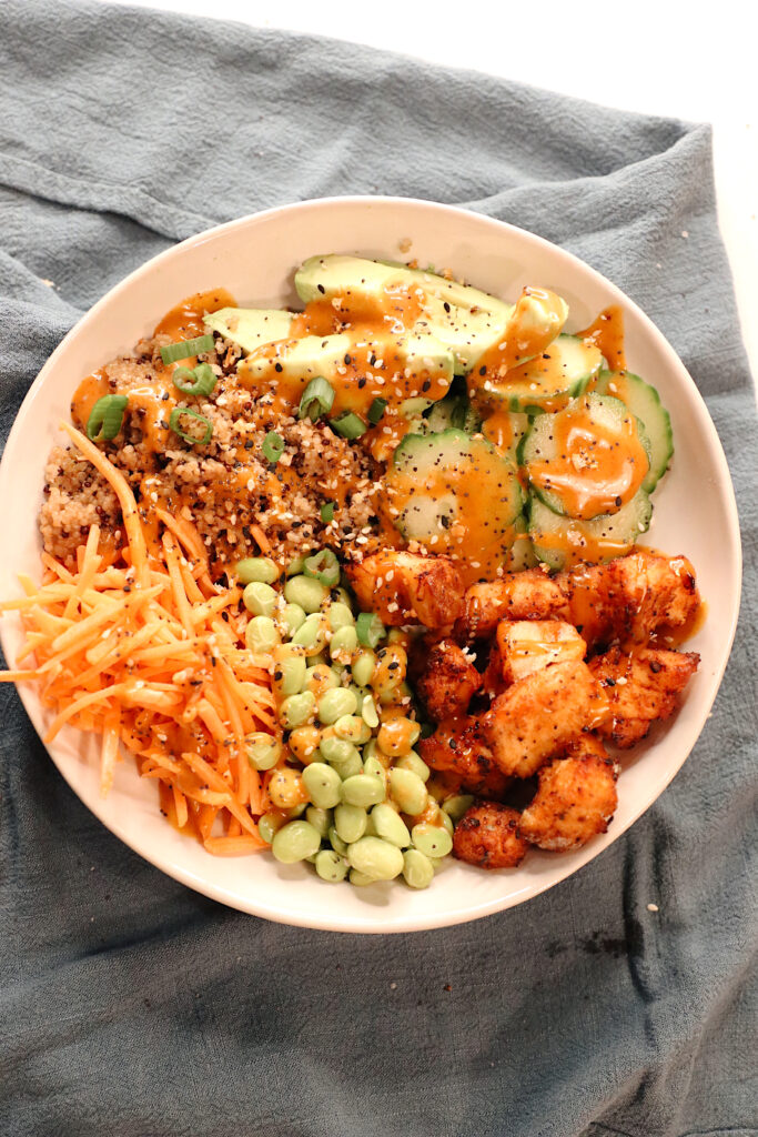 Healthy Dinner Ideas: Salmon Quinoa Bowl