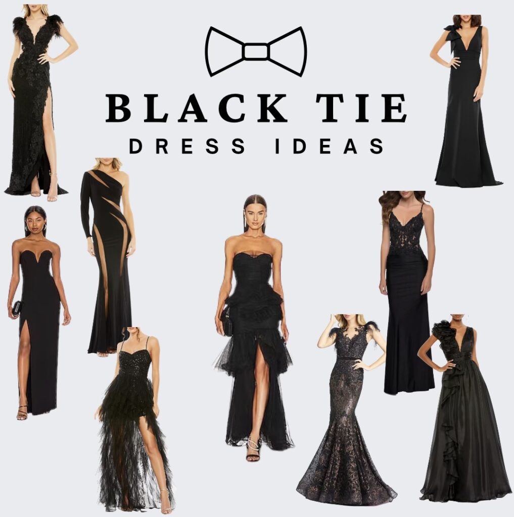 dresses for black tie event