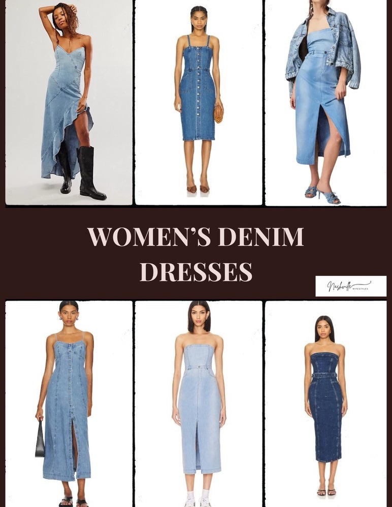 Denim Dress 2024 Trend