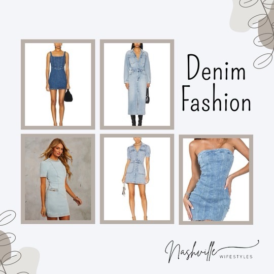 Denim Dress 2024 Trend